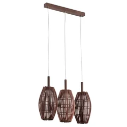 AF Ratana Wenge chandelier 3 bulbs E27 X 60W