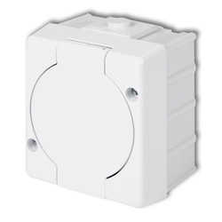Socket outlet Karlik GHS-1 White IP44