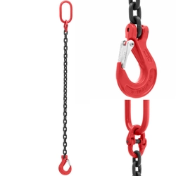 Transport chain sling 1-cięgnowe with hook 1 m 3150 kg