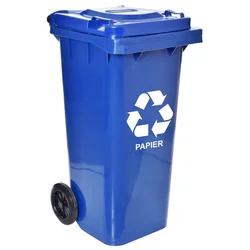 Affaldsbeholder 120L blå beholder