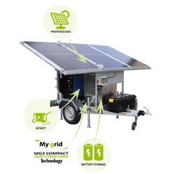 Aggregate-Generator Mobilní úložiště solární energie 3 kVA