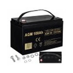 AGM battery 12V 100Ah 6AKUXAG100 maintenance-free