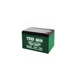 AGM VRLA akku 12V 15A Deep Cycle 151mm x 98mm x h 95mm sähköajoneuvoihin M5 TED Battery Expert Holland TED003775 (4)
