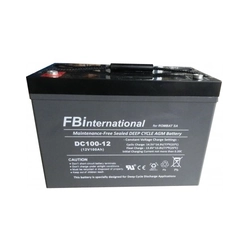 AGM VRLA akumulator 12V 150A Dimenzije globokega cikla 483mm x 170mm x h 240mm DC150-12 FBI - pm1