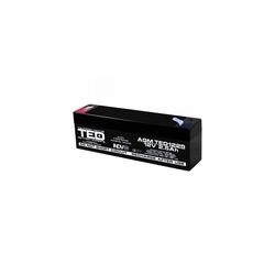 AGM VRLA baterija 12V 2,5A dimenzije 178mm x 34mm x h 60mm F1 TED Battery Expert Holland TED003096 (20)