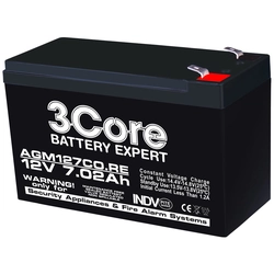 AGM VRLA baterija 12V 7,02A apsaugos sistemoms F1 3Core (5)