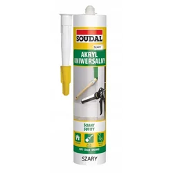 Ακρυλικό κατασκευής Soudal Acryrub γκρι 280 ml