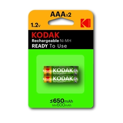 Akumulator Kodak K3AHR-2 650 mAh NiMH, szt.=bli (2szt.)