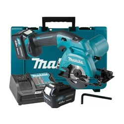 Акумуляторна циркулярна пила Makita HS301DSME 10,8 V/12 V | Полотно циркулярної пилки 85 мм x 15 мм | Макс. 25,5 мм | Вугільна щітка | 2 x 4 Ач акумулятор + зарядний пристрій | У валізі