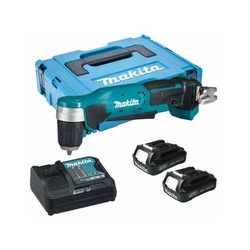 Акумуляторна кутова дриль Makita DA333DSAJ 10,8 V/12 V | 12 Нм | 1,5 - 10 мм | Вугільна щітка | 2 x 2 Ач акумулятор + зарядний пристрій | в MakPac