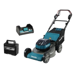 Акумулаторна самоходна косачка Makita LM004JB101 64 V | 530 mm | 1,5 - 6,5 км/ч | 2800 - 3800 m² | Карбон без четки | 1 x 10 Ah батерия + стартер