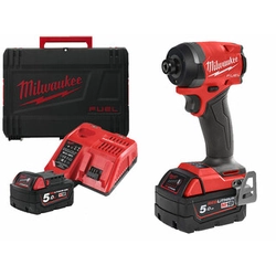 Акумуляторна ударна шуруповерт Milwaukee M18FID3-502X з тримачем насадок 18 V | 226 Нм | 1/4 біт | Карбонова безщітка | 2 x 5 Ач акумулятор + зарядний пристрій | У важкому випадку