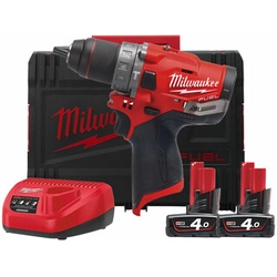 Akumulatorowa wiertarko-wkrętarka udarowa Milwaukee M12FPD-402XA