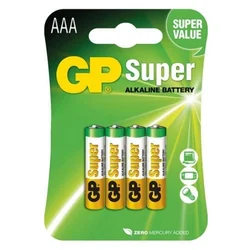 Akumulators LR03 SUPER Alkaline B4 blisteris (4szt) GP