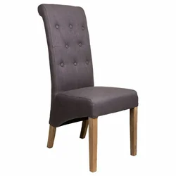 Alexandra House Living Dining Chair Grey 58 x 107 x 44 cm