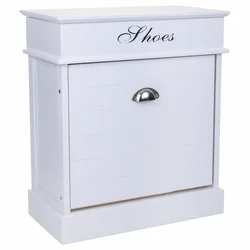 Alexandra House Living Shoe Cabinet Bela 28 x 58 x 50 cm 1 predal