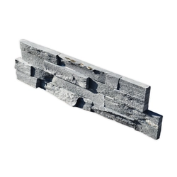 Alfistone stone cladding, black slate BL002, thickness 2 -3 cm, dimensions:15 x 60 cm