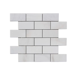 ALFIstyle Marble stone mosaic, Brick milky white,30 x 30 x 0,9 cm,NH210