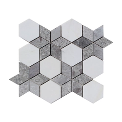 ALFIstyle Marble stone mosaic, Star ocean vein,30,5 x 24,7 x 0,9 cm,NH203
