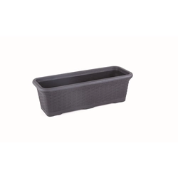 ALFIstyle Plastic rattan box, self-watering, width 54cm, black