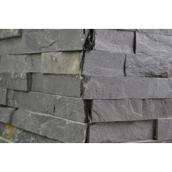 ALFIstyle Stone cladding corner, black slate, slate 1-1,5cm, BL001ROH
