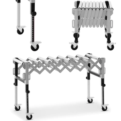 Alimentator, masă pliabilă cu role de transport 9 role până la 130 kg 145 x 59 x 96 cm