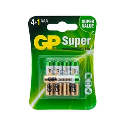 Αλκαλική μπαταρία AAA 1.5 LR3 GP SUPER 5 Τεμάχια