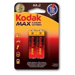 Αλκαλική μπαταρία KODAK MAX KAA-2 (LR6), blister=2 τεμ