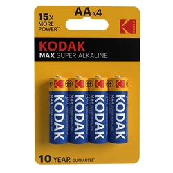 Алкална батерия KODAK MAX KAA-4 (LR6), blister=4 бр