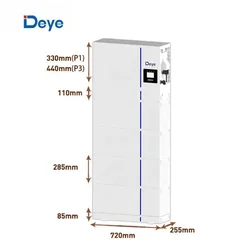 Alles in einem DEYE-AI-W5.1-12P3-EU-ESS Wechselrichter und Batterie 3 X 5.12kwh