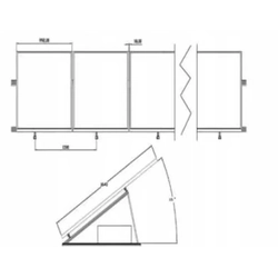 Aluminium-Flachdach-/Ballastkonstruktion