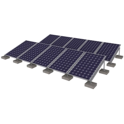 Aluminum ballast structure vertical photovoltaic modules