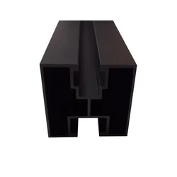 Aluminum profile 40*40 Hexagonal screw L:2200mm anodized black