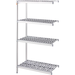 Aluminum warehouse shelf with 2 legs. 1164x560x1680 mm Tribeca