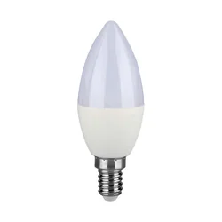 Ampoules LED - Bougie - E14 - Samsung - IP20 - Blanc - 5.5 Watts - 470 Lumens - 3000K - 5 Années