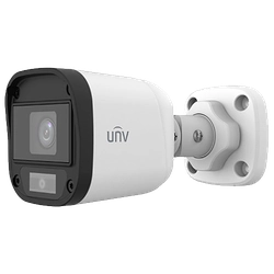 Analoge bewakingscamera voor buiten 2MP, lens 2.8mm, WL 20m, IP67, ColourHunter - UNV UAC-B112-F28-W