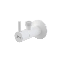 Angle valve with filter 1 / /2x1 / /2, round, white