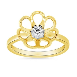 anillo de oro PZD6349 - Diamante