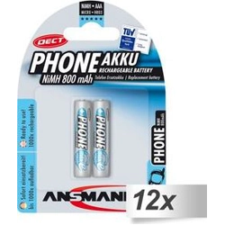 Ansmann-puhelimen AAA-paristo / R03 800mAh 24 kpl.
