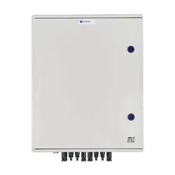 Aparamenta DCAC, IP66, SPD DC Dehn 1000V tipo 1+2, 5 x cadena fotovoltaica, 5 x MPPT, SPD AC Dehn tipo 1+2, 100A 3-F, FR 100A, señal fase + toma