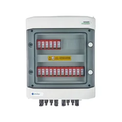 Aparamenta de CC, IP65, Descargadores de sobretensiones de CC Dehn 1000V tipo 2, 6x Cadena fotovoltaica, 6x MPPT