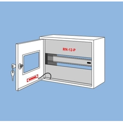 Aparamenta de superficie RN-12-P con cerradura y ventana, espacio para 12 protección tipo sIP 30