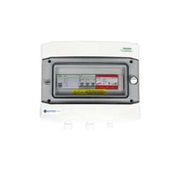 Aparamenta hermética EMITER con pararrayos AC tipo 1+2, B20A 3F, diferencias 40A/300mA