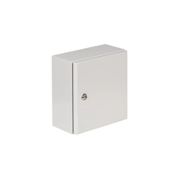 Aparatură metalică ermetică dreapta 332 300X300X210 IP65, placa de montaj inclusa.