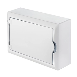 Aparelhagem de montagem em superfície 1x12 branco modular IP40 on-line