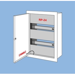 Aparelhagem de montagem embutida RP-24, lugar para 24 tipo de proteçãoIP 30