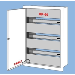Aparelhagem de montagem embutida RP-60, lugar para 60 tipo de proteçãoIP 30