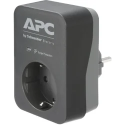 APC Essential SurgeArrest overspændingsbeskyttelse strømskinne 1 stik sort (PM1WB-GR)