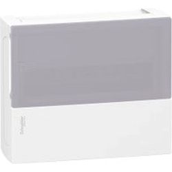 Appareillage modulaire Schneider Electric 1 x 12 en saillie IP40 porte transparente Mini Pragma (MIP12112T)