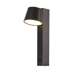 Applique a LED - Luci girevoli - IP20 - Nero - 8 Watt - 900 Lumen - 3000K - Modello n.: - VT-10112